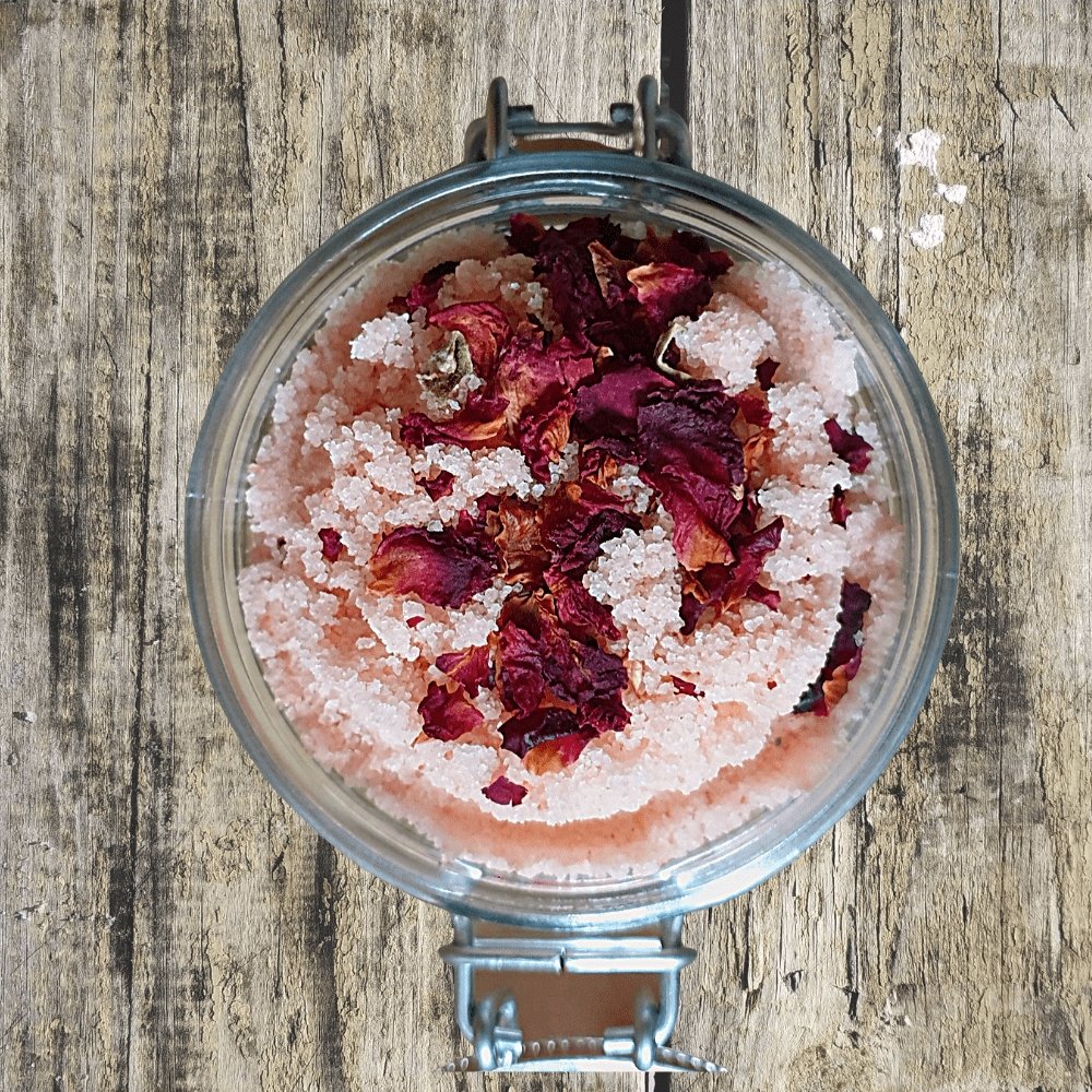 Himalayan Salt and Rose body scrub - LoveShea Skincare