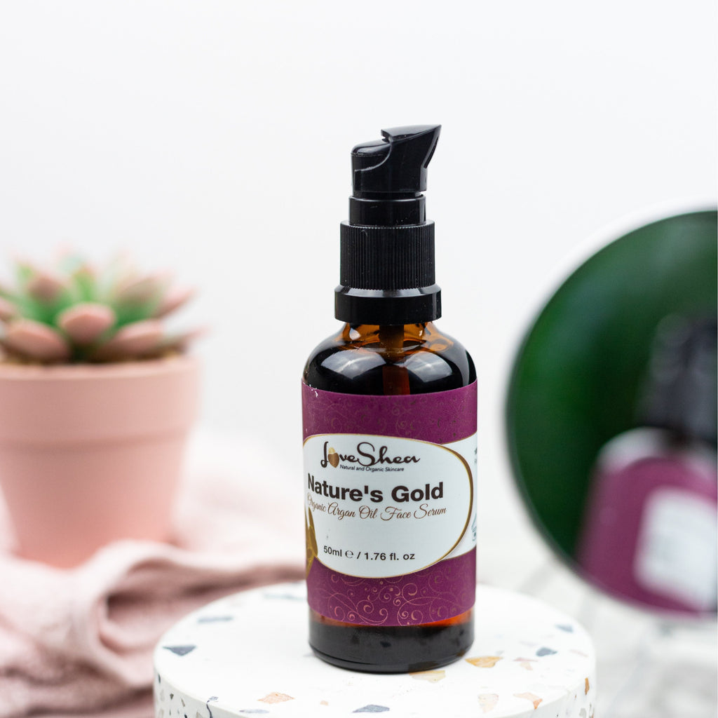 Nature's Gold Organic Argan face serum - LoveShea Skincare